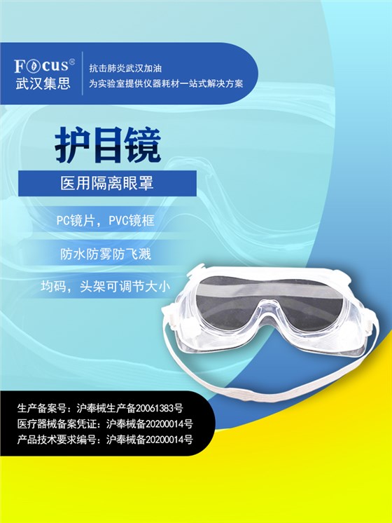 疫情防護(hù)物資，醫(yī)用隔離眼罩護(hù)目鏡