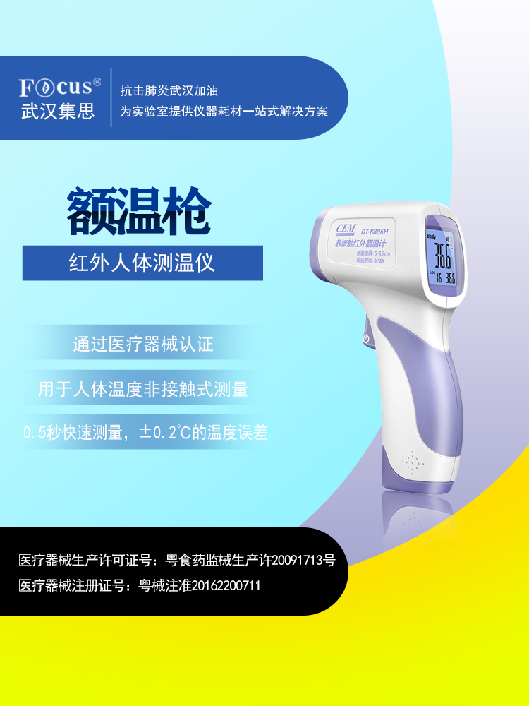 額溫槍，紅外人體測溫儀